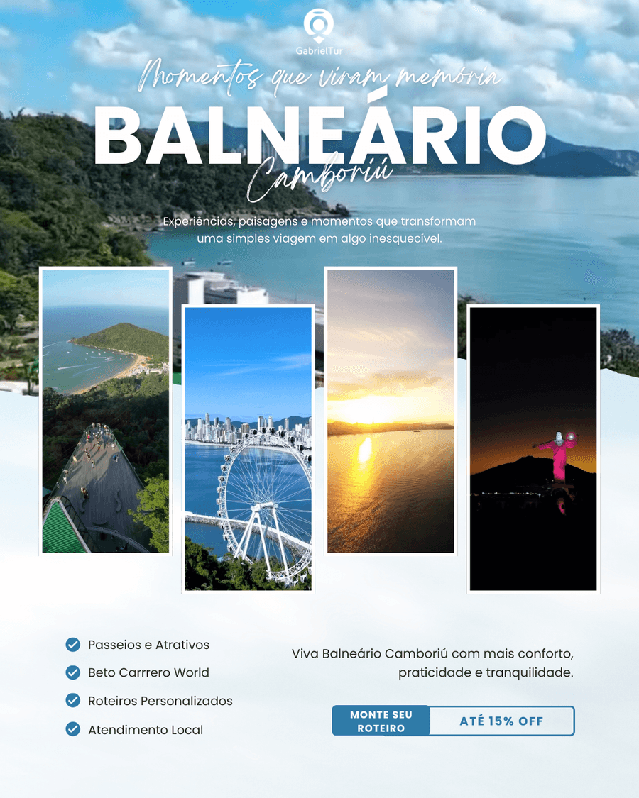 Peça de conteúdo real produzida para a Gabriel Tur sobre Balneário Camboriú